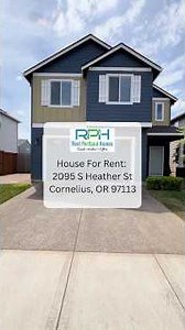 House For Rent: 2095 S Heather St Cornelius, OR 97113