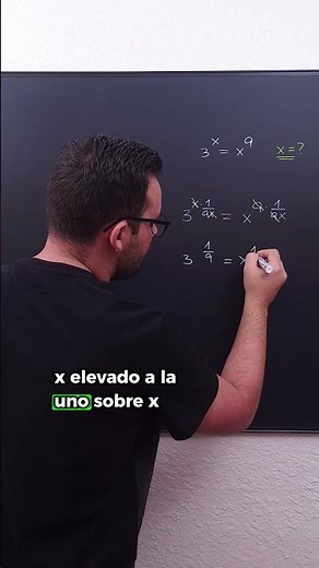 ❓ ¿Cómo resolver la ecuación 3^x = x^9? #matemáticas #ecuaciones #algebra