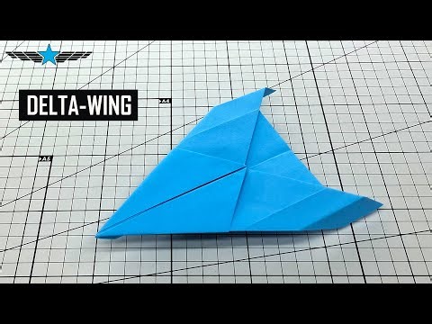 How To Make a Delta Wing Origami Paper Airplane from A4 Paper!