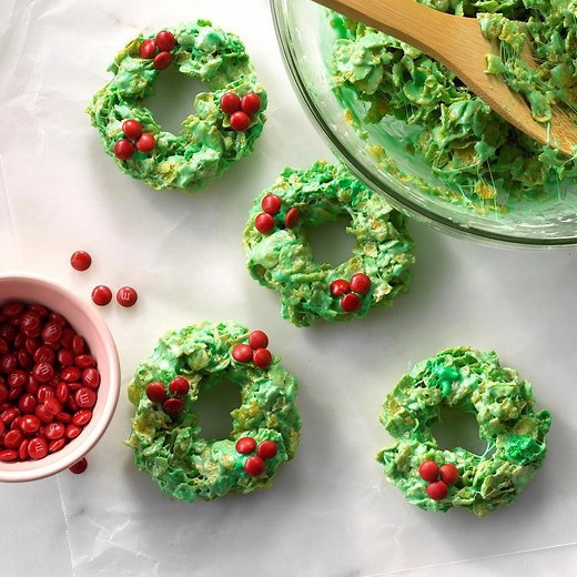 Christmas Wreath Cookies