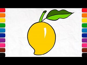 Learn How to Draw a Mango Fruit Drawing in EASY and SIMPLE steps