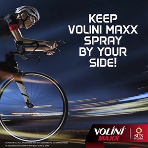 #TourDeFrance is testimony that there's no time for painful hurdles when the stakes are so high! Volini Maxx Spray has got your back for moments when you have #NoTimeForPain 😎 | Volini