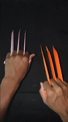 😮👊 Origami claw in 1 minute 🔥 easy paper trick ! #papercraft #craft #foryou #fyp #diy