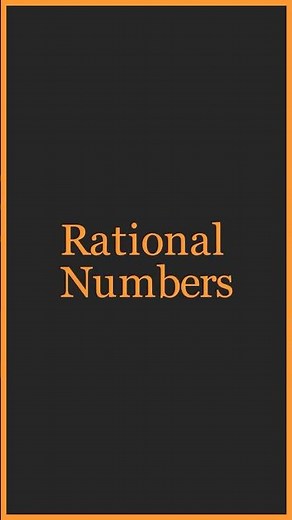 Rational vs Irrational Numbers #maths