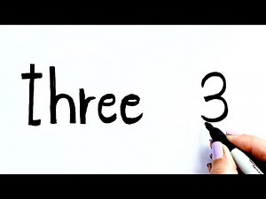 Learn number three (3) ✏️ small letters | t-h-r-e-e for kids