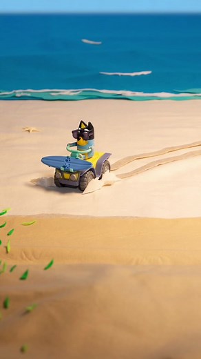Bluey Stop Motion Video Featuring Jetski Scene
