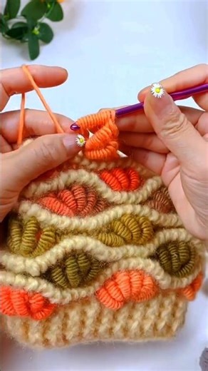 Crocheting winter cap 👒 #crochet #crocheting #knitting #handmade #diy
