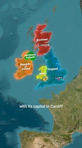13M views · 178K reactions | The Difference between Great Britain  the UK and England #greatbritain #unitedkingdom #england #ireland #britishisles #scotland #wales #uk #island #border #learn #map #maps #geography #history #viralfact #facts | Geoglobetales | Facebook