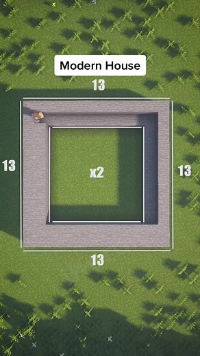 Modern House in Minecraft Building Tutorial