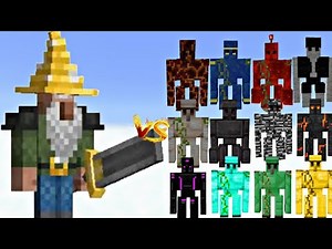 Minecraft: All Golems vs Gob King of the Gnomes - Epic Battle!