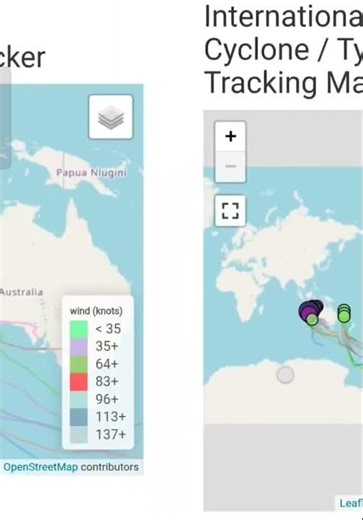 International Hurricane / Cyclone / Typhoon Tracking Map on 24th March - Cyclocane.com
