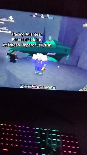 Trading Atlantean Shark for Emperor Jellyfish in Roblox