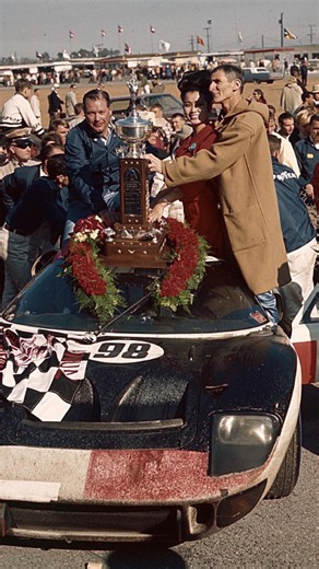 Racing Legend Club on Instagram: "🏎️ Daytona: 60 Years of Speed 🏁 1966: The Birth of a Legend 🇺🇸 The year the « Daytona Continental » finally became a full 24-hour marathon. It was the dawn of the Ford vs. Ferrari era. The Vibe: Raw V8 power, manual gearboxes, and pure grit. The Hero: Ken Miles and Lloyd Ruby dominated in the iconic Ford GT40 Mk II. The Result: A historic 1-2-3 finish for Ford, proving they were ready to take on the world (and Le Mans). Legacy: This race put Daytona on the m