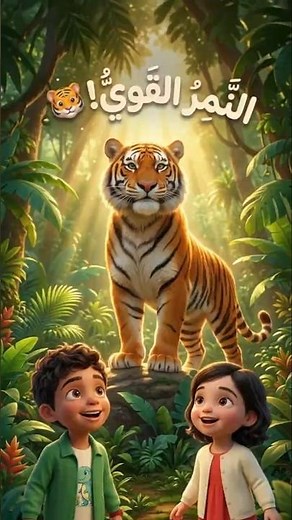 🐯 النمر القوي | أنشودة الحيوانات للأطفال بدون موسيقى 🌿✨ | Tiger Song for Kids
