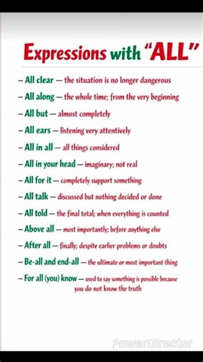 Expressions with All