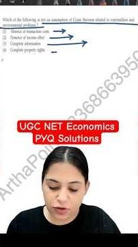 UGC NET Economics PYQ Solutions | NET Economics Coaching #arthapoint #ugcneteconomics #neteconomics