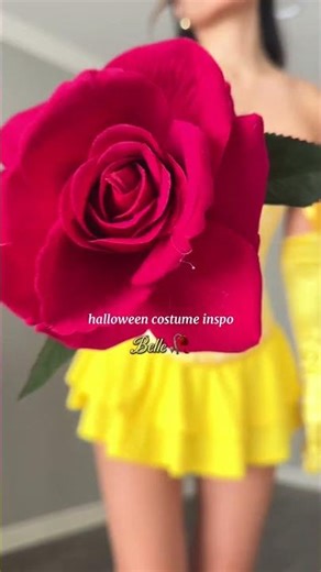 Belle princess costume linked in storefront 💛🥀 #halloweencostume #costumeideas #princessbelle