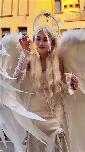 天堂地狱：白天使被惩罚。#cosplay #funny