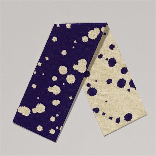 Polka Dots Splash Scarf Crochet Pattern – Circles Geometric Paint Splatter Double Knit - Etsy