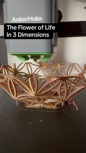 1.6K views · 27 reactions | How I 3D print the Flower of Life in 3 Dimensions and the end result is spectacular! Comment ‘want’ to find out more. #natureofflowers #art #sacredgeometryartist #floweroflife #sculpture #3dprinting #ankermakem5c | Natureofflowers | Facebook