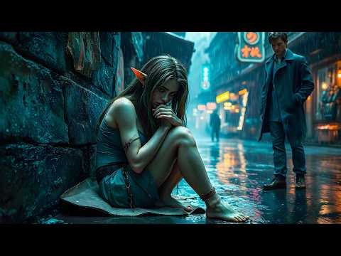 Shivering in the Cold, She Lay on the Street… A Man Took Her In and Gave Her Warmth! HYF SciFi