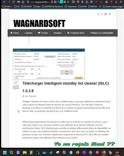 #Windows10#Windows11#Intelligent Standby List Cleaner 1.0.3.9