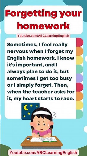 I Forgot My Homework! | Real English Speaking Practice for Beginners
