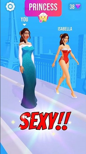 Fashion Battle Game walking Princess 👸 Gameplay #games