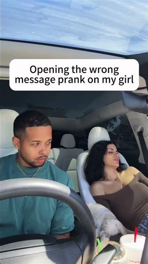 Funny prank : Opening the wrong message prank on my girl😂🤣 #couple #reaction #funny #prank