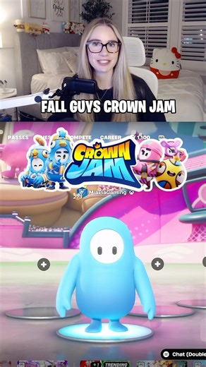 The NEW Fall Guys Crown Jam game mode in Fortnite is so fun! 🤩✨