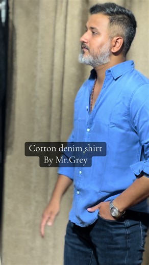 Cotton denim shirt by Mr.Grey