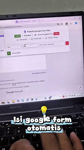 Menggunakan Google Form Otomatis dengan Powerfull Filler