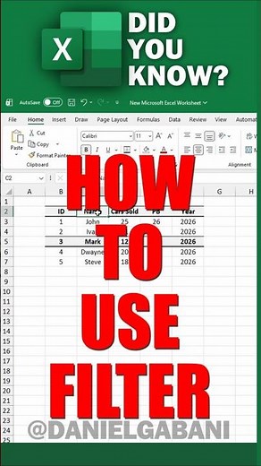 How to Use FILTER in Excel Like a PRO