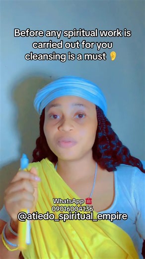 Before any spiritual work is carried out for you cleansing is a must 👂 . . . #cleansing #atiedospiritualempire #viralvideo #foryoupage❤️❤️ #prayers