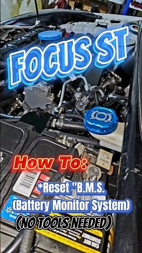 Focus ST - How to Reset Battery Monitor System! *Ford Focus B.M.S Reset! The EasyWay! #focusst