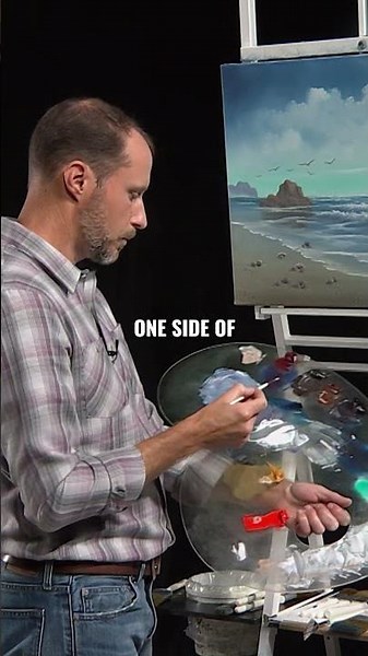 Painting seagulls with Nicholas Hankins