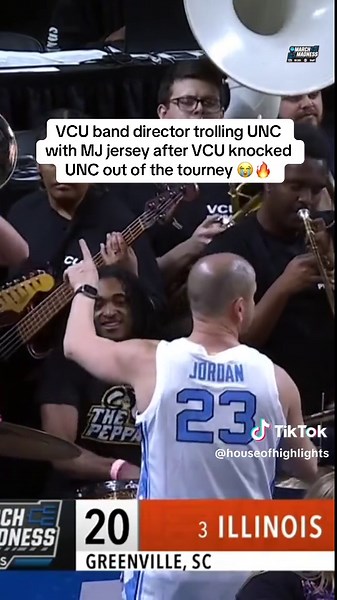 VCU Band Trolls UNC with MJ Jersey!