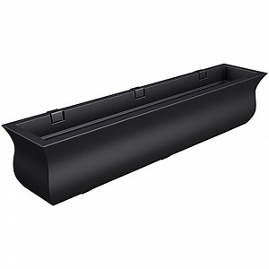 Mayne Valencia 9 13/16" x 48" x 10 1/8" Black Window Box