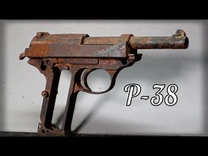 Gun Restoration, WW2 German Army, Walther P-38 (With test firing). #restoration #ww2 #walther