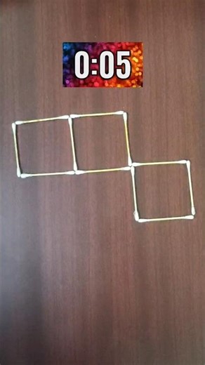 Make 2 Squares by moving 3 sticks 😎 solved ✔️#challenge #puzzle