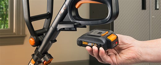 Restored Worx WG170.2 20V PowerShare Cordless 12" Grass and Weed String Trimmer and Edger with Battery and Charger (Refurbished)