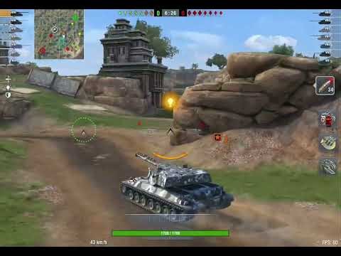 world of tanks blitz caernarvon & Type 63 Gameplay