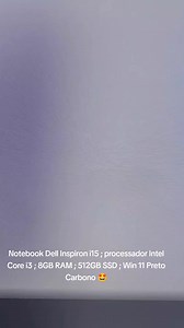 Notebook Dell Inspiron i15: Potência e Desempenho