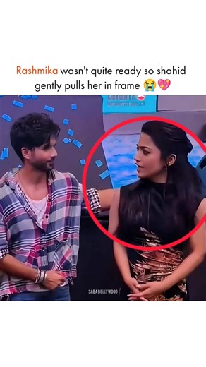 Shahid Kapoor Made Sure Rashmika Wasn’t Left Out 🥹💖 #shahidkapoor #bollywood