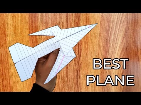 How to make Excellent Paper airplane| Best airplane with paper | Aeroplane #1163
