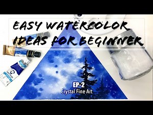 水彩教學 ★ 必成功！用鹽也能畫畫！新手必學水彩小技巧｜香港畫家｜香港畫室