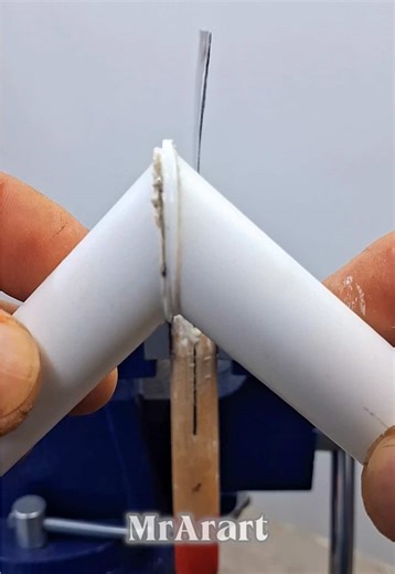 Perfect Pipe Angle With Melted Plastic 😳🔥 #shorts