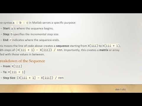 Understanding Colons in Matlab for Python Conversion
