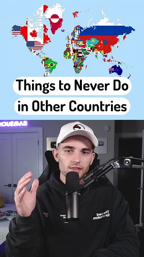 2.5M views · 22K reactions | Things to NEVER Do in Other Countries! #travel #countries #geography #laws #weirdlaws #culture #fun #randomfacts #education #russia #fun #sambucha | Sambucha | Facebook