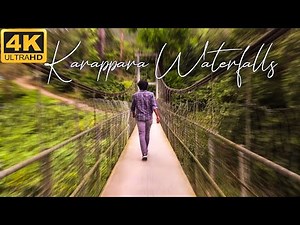 KARAPPARA WATERFALLS NELLIYAMPATHY | UNDERWATER | KARAPPARA HANGING BRIDGE | PALAKKAD | 4K